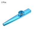 thumbnail image 3 of Unique Bargains Blue Kazoo Musical Instrument Aluminum Alloy with Beautiful Cylindrical Box 2 Pack, 3 of 7