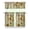 cfcl-1143, variant on Farmhouse Country Curtains 36 Inch - 3 Panel Bohemian Floral Set with Vintage Rustic Design, Rod Pocket Kitchen Window Drapes for Cottage Style