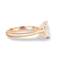 thumbnail image 5 of ESTE ORIGIN 2.40Ct Radiant Cut Moissanite Solitaire Engagement Ring with Trellis Setting in 18K Rose Gold for Women, 5 of 8