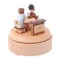 thumbnail image 3 of Mobutofu Anniversary Music Box Light Yellow Sustainable Wood Windup Movement Mechanical Music Box 1Set, 3 of 7