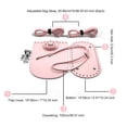 thumbnail image 2 of lionlar 7Pcs/Set Leather Bag Bottom Base Drawstring Strap Bag Buckle Shoulder Bag Making Pink, 2 of 5