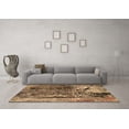thumbnail image 3 of Ahgly Company Indoor Square Oriental Brown Industrial Area Rugs, 3' Square, 3 of 4