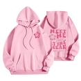 thumbnail image 2 of Srogem Hoodie for Teen Girls Graphic Hoodies Cute Preppy Sweatshirt Long Sleeve Drawstring Tops with Pockets, 2 of 6