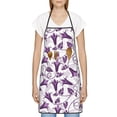 thumbnail image 3 of Sikiie Violets Flowers Aprons for Kitchen Cooking Aprons, Chef Apron for Men Women Chef, 3 of 7