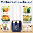 thumbnail image 3 of Portable Dual-Cup Blender, High-Speed Blender, USB Rechargeable, with 6 Blades And Safety Lock, Small Kitchen Appliance, Suitable for Kitchen, Home, Travel, Camping, Holiday Gifts, Etc, 3 of 13