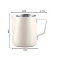 thumbnail image 2 of Stainless Steel Milk Frothing Jug Round Spout Latte Art Jug Milk Pitcher Frother Professional Barist, 2 of 5