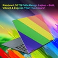 thumbnail image 2 of Golzer Rainbow Laptop 16 inch, Vibrant Pride Themed Convertible Touchscreen, 2 in 1 Laptop with 16GB RAM 640GB Storage, Fingerprint Reader, 360 Degree Rotation, Backlit Keyboard, 53.2WH, WiFi 6, 2 of 9