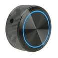 thumbnail image 3 of Guitar Knob, Modern Potentiometer Knob Black Plate Blue Line Aluminum With Wrench For Replacement, 3 of 8