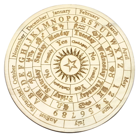 BESTSKY Wooden Ouija Board Polished Burr-free Divination Message Board for Home