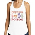 thumbnail image 2 of Pick Your Poison Tank Top Fitted Racerback Women's Large White, 2 of 5