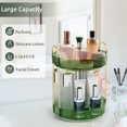 thumbnail image 6 of Tutuviw 360° Rotating Makeup Organize Rotating Makeup Holderfor Vanity 2 Tier High-Capacity Bathroom Rotating Perfume Organizer for Lipsticks, Rotating Bathroom Organizer Shelf Holder, 6 of 8