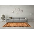 thumbnail image 3 of Ahgly Company Indoor Round Oriental Orange Modern Area Rugs, 6' Round, 3 of 4