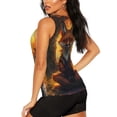 thumbnail image 3 of Fotbe Sunset Maple Tree Fox Blusas Sin Mangas para Mujer – Estilo Casual, Corte Suelto, Slim-Fit, Cuello Redondo Deportivo, Tops de Verano para Gimnasio y Yoga-Small, 3 of 7