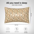 thumbnail image 4 of Bingfone Set With Peanut Satin Pillowcase for Hair - Standard Size with Zipper Silky & Soft Pillow Covers,20x30 Inches, 4 of 6