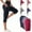 Black, variant on Women's Yoga Running Capris Tummy Control High Waist Workout Pants