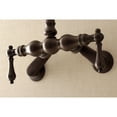 thumbnail image 4 of Kingston Brass Wall-Mount Clawfoot Tub Faucets With Oil Rubbed Bronze AE81T5, 4 of 5
