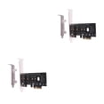 thumbnail image 1 of Seitruly Adaptador NGFF PCI-E a M.2 Tarjeta de expansión PCI-E x4 a M.2 Adaptador NGFF Tarjeta vertical Extensor SSD con deflector 4U /4U 2U Doble 4 HE + 2 HE 2piezas, 1 of 6