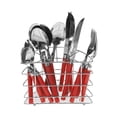 thumbnail image 1 of Juego de Cubiertos EKCO de 17 Piezas Color Rojo Acero inoxidable Porta Cubiertos 46736, 1 of 8