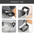 thumbnail image 3 of Home Black Silver Bakelite Handle for Fry Pan Saucepan Cookware, 3 of 7