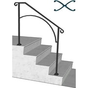 Iron X Handrail Arch #3 (Concrete Steps)