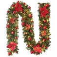 thumbnail image 1 of Clearance! Christmas Stairs Decoration Rattan Flowers Rattan Christmas Tree Festival Decorations Door Decoration, 1 of 4