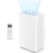 14,000 BTU Portable Air Conditioner – 3-in-1 AC, Dehumidifier & Fan for Rooms up to 700 Sq.Ft, 3 Cooling Speeds, Auto Swing, Remote Control, Window Installation Kit Included, White