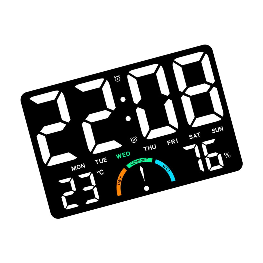 Wall Desk Digital Hygrometer Thermometers Weather Stations with LED Indicator And Temperature Trend Alert