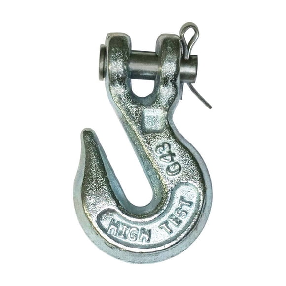 Gancho de agarre Clevis Baron de acero galvanizado de 3,5 cm de alto, 1/4 pulgadas y 1,2 kg