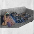 thumbnail image 6 of Modern Soft Flannel Fleece Throw Blanket, Atlanta City Skyline at Sunset with Hazy Syk Georgia Town American View, Cozy Plush for Indoor and Outdoor Use, 50" x 60", Baby Pink Blue Grey, by Ambesonne, 6 of 6