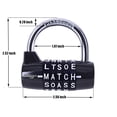 thumbnail image 2 of Gym Lock sundopt, combinación negra de 5 letras y 5 dígitos, 2 of 9