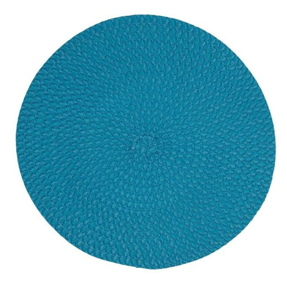 Saro Lifestyle Sets de Table Ronds 15 Po x 15 Po Turquoise Ensemble de 4