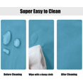 thumbnail image 3 of HAHDAXIA Round Waterproof Table Cover Elastic Tablecloth Vinyl Fitted Table Cover Elastic Edged Plastic Table Cover Fits Tables up to 36"-44" R Teal, 3 of 7