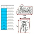 thumbnail image 7 of Motorcycle Cover, All-Season Waterproof Outdoor Sun Protection Fit up to,,XL-230X95X125cm，G117303, 7 of 7