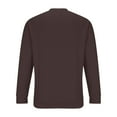 thumbnail image 4 of Hinvhai Henley Long Sleeve Shirts for Men Waffle thermal Fashion Casual Tee Shirt Three Button Pullover with Pocket Brown XL(XL), 4 of 7