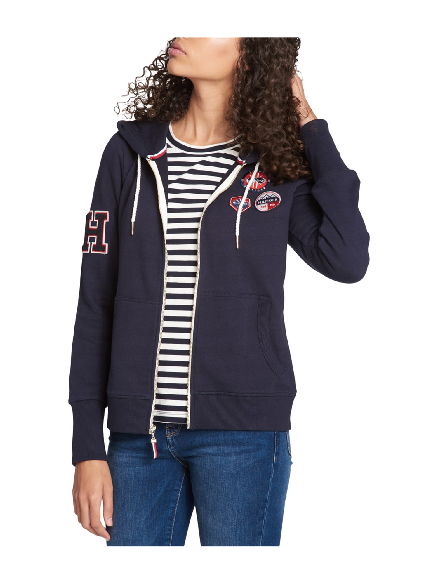 tommy hilfiger patch hoodie
