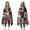 Red Plaid Dog, variant on Wearable Blanket,West Highland White Terrier Hooded Wearable Flannel Blanket for Adults & Teens,Winter Poncho Shawl Wrap Cape Cozy Anti-Pill,60"x80"