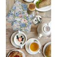 thumbnail image 4 of Blue Pink Spring Floral Kitchen Dish Towels for Drying Dishes Set of 2, Vintage Summer Botanical Waffle Weave Microfiber Hand Tea Bathroom Towels Quick Dry & Absorbent Towel 15.7x23.6, 4 of 7