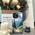 thumbnail image 7 of Case for iPhone 15 Pro Max, Hybrid Shockproof Protective Anti-Scratch Phone Case, Dual-Layer Drop Protection, Mountain Tree Landscape, 7 of 7