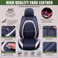 thumbnail image 5 of Car Seat Cover Full Set for Toyota Corolla 1994-2019,Seat Covers for Cars,Automotive Seat Covers for SUV(Black&Blue), 5 of 6