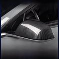 thumbnail image 1 of Aplicable a la carcasa protectora del espejo retrovisor del modelo Tesla 3/Y, color negro, cubierta decorativa de soldadura de carbono para espejo retrovisor Tesla, 1 of 5
