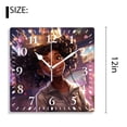 thumbnail image 2 of 12 Inch Wall Clock Battery Operated Silent Clock Decorative for Office, Kitchen, Outdoor, Living Room，American Women Girl Style, 2 of 4