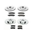 thumbnail image 3 of PowerStop Front and Rear Z23 Evolution Sport Carbon-Fiber Ceramic Brake Pad and Drilled & Slotted Rotor Kit Fits: PONTIAC Select Models K1431, 3 of 10