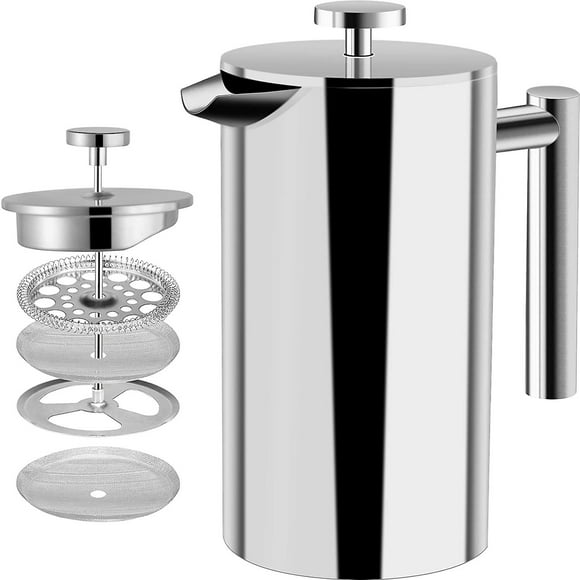 Coffee Maker Double walled Stainless Steel Coffee Maker French Coffee Press Coffee Pot French Press System With Stainless Steel Filter