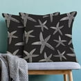 thumbnail image 5 of Starfish Coastal Throw Pillow Cover 18X18 Inch Pack of 2, Black Nautical Ocean Decorative Pillow Covers Square Summer Beach Pillow Cases Cushion for Bedroom Home Sofa Decor, 5 of 6
