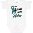 thumbnail image 3 of Inktastic My Mom is My Hero Ovarian Cancer Awareness Boys or Girls Baby Bodysuit, 3 of 5