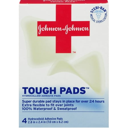 JOHNSON & JOHNSON First Aid Advanced Healing Tough Pads 4 Each