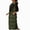 Army Green, variant on Women's Long Quilted Vest Hooded Maxi Length Sleeveless Vest Padded Coat Winter Outerwear
