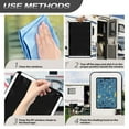 thumbnail image 7 of Yuyamidu Blue RV Door Window Shade Universal Privacy Screen Window Cover Camper Trailer Blackout Window Cover, Summer RV Skylight Cover with Hook and Loop, 7 of 7