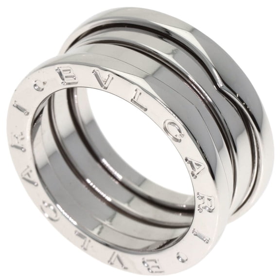 Pre-Owned BVLGARI B-zero1 3-Band #49 Ring in 18K White Gold for Women