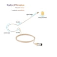 thumbnail image 2 of Beige Single Earhook Condenser Headset Mic for Audio Technica Wireless System Bodypack Transmitter,Hirose 4 Pin Plug,Ideal for DJ, MC, GYM,Stage, 2 of 4